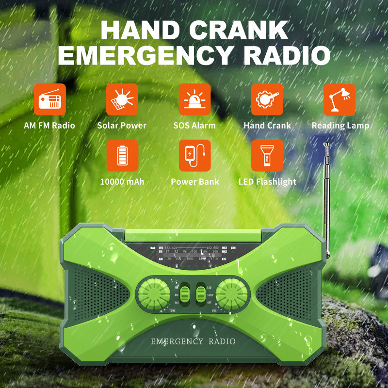 Oasis 3 In 1 Portable Hand Crank AM-FM-NOAA  Radio